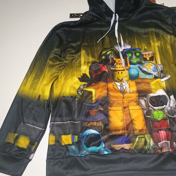 Roblox "Builderman" and Friends Graphic Print Hoodie - Size XXL - Picture 3 of 5